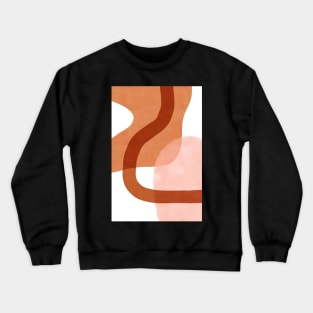 Warm abstract shapes Crewneck Sweatshirt